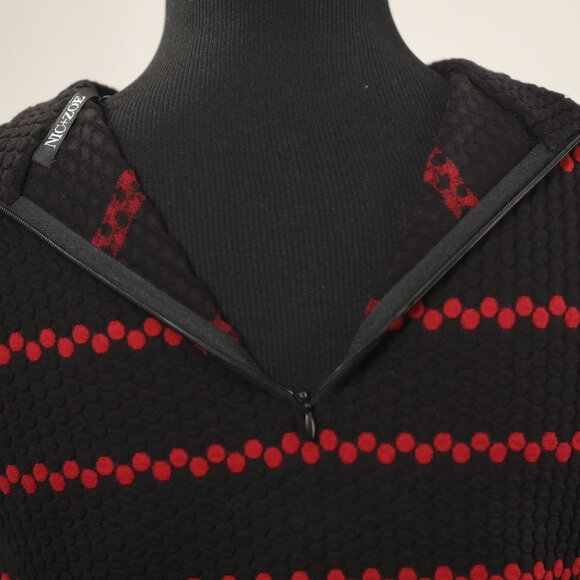 NEW NIC + ZOE Women’s Dress XS Black Red Sleeveless NWT - Picture 10 of 14